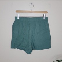Universal Thread | Green Elastic Waist Soft Shorts with Pockets, size small - £12.94 GBP