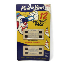 Vtg Pixie Views 3D 12 Color Picture Slides STORI-VIEWS Bozo The Clown / Cars - £22.82 GBP