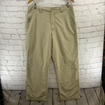 Royal Robbins Nylon Pants Mens Sz 34 x 30 Khaki Beige Loose Fit - £15.52 GBP