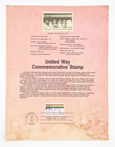 1987 United Way Commemorative Stamp, First Day Cover - £11.42 GBP
