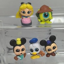 Disney Doorables Lot of 5 Alice Monsters Mikey Donald Duck  - £9.48 GBP