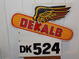 Vintage Dekalb Double Sided Wax Coated Cardboard Sign - $738.14 MXN