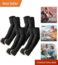 4 Pairs of Compression Arm Sleeves with UV Shield &amp; Tattoo Cover for Act... - $24.70