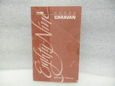 CARAVAN   1989 Owners Manual 16600 - $12.86