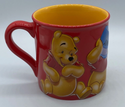 Disney Store Winnie the Pooh 3D Coffee Mug Large Raised Images 22oz. - £15.78 GBP