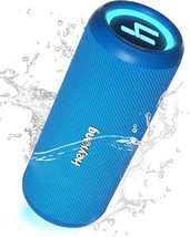HEYSONG Bluetooth Speakers, Waterproof Portable Wireless Outdoor Speaker, Blue - £41.66 GBP