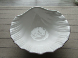 LENOX WHITE CONCH SHELL PATTERN CANDY DISH AMERICAN BY DESIGN 6.5&quot; - £6.18 GBP