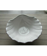 LENOX WHITE CONCH SHELL PATTERN CANDY DISH AMERICAN BY DESIGN 6.5&quot; - $5.89
