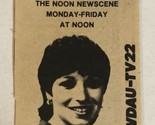 WDAU Tv 22 News Vintage Tv Guide Print Ad Kathy Mclauglin TPA25 - $5.93