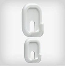 Project Basics 138725 Peel N Stick Euro Hooks White Pack of 8 - £20.39 GBP