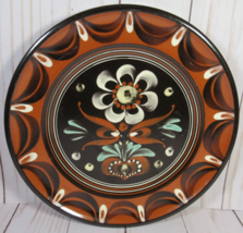 Thun Pottery 81/2&#39; Plate Bozen Italy Hand Painted Brown also a Wall Hang... - £18.20 GBP