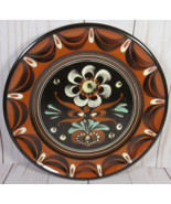 Thun Pottery 81/2&#39; Plate Bozen Italy Hand Painted Brown also a Wall Hang... - £17.80 GBP