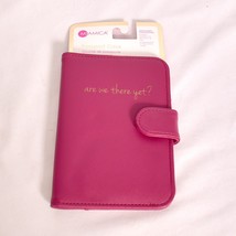 Brand New Passport Holder Cover Travel Wallet Are We There Yet Pink - $7.47