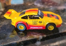 Vintage TYCO Porsche Turbo 935 HO Slot Car #3 Yellow Orange Red Tested W... - $48.95