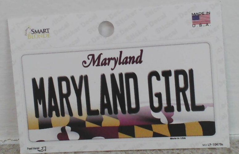 Maryland Girl Maryland - 3&quot;  Decal Sticker - $7.50