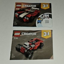 2 Lego Creator 31100 BOOKLETS ONLY Instruction Manual Replacement Lot READ - £7.74 GBP