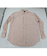 Ralph Lauren Golf Tilden Shirt Men&#39;s Size Large Silk Linen Long Sleeve B... - £19.48 GBP