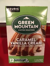 GREEN MOUNTAIN COFFEE ROASTERS CARAMEL VANILLA CREAM KCUPS 12CT - $9.42