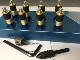 Tour Lock Pro 8pc-Counter Balance Wt.(BLUE-20g)Iron set/Wedge w/Tools/Ma... - £75.39 GBP