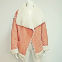  Somedays Lovin Only Desire Sherpa Coat Jacket Clay Faux Shearling size XS - £42.37 GBP