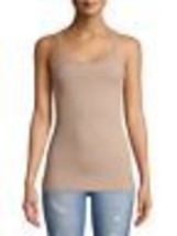 No Boundaries Women&#39;s Juniors Rib Cami Shirt LARGE (11-13) Brown Super S... - $10.49