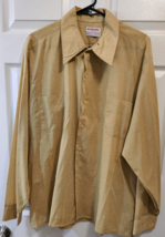 Vintage McGregor Scotset  Long Sleeve Button Down Shirt Sz XL Yellow Plaid - $15.50