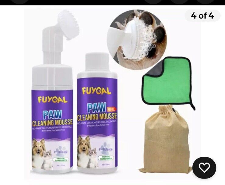 Paw Cleaner Kit Cleaner &amp; Nourishing Paw For Dogs Or Cats - $24.63