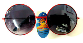 Unbranded Oversized Round Circle Sunglasses Classic Unisex Red - $7.53