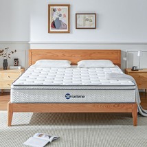 Selene Bedding Full Size Mattress, 10 Inch Mattress In White,, And Edge Support. - £214.05 GBP