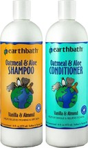 Earthbath Oatmeal And Aloe Shampoo And Conditioner Pet Grooming Set - Itchy, Dry - £36.19 GBP