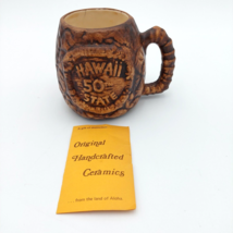 Vtg Hawaii 50th State Tiki Mug Cup Polynesian Pottery, Inc Made in Hawaii - £14.74 GBP