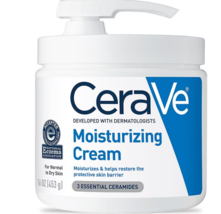 CeraVe Face and Body Moisturizing Cream with Pump for Normal to Dry Skin, Oil-Fr - £48.33 GBP