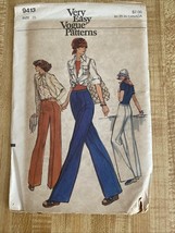 Vintage Vogue Easy Uncut Pattern, #9413, Miss pants, W 25”, H 34 1/2” - $92.66 MXN