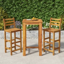  Garden Bar Set Natural wood Solid acacia wood Medium Durable - $4,333.61 MXN