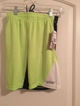 1 Pc Hind Boys Neon Green &amp; Black Athletic Shorts Pockets Size Small - $31.19
