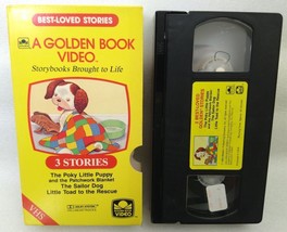 VHS Golden Book Video Best-Loved Stories Poky Puppy Sailor Dog Toad (VHS, 1985) - £8.60 GBP
