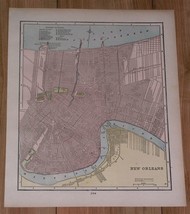 1895 Antique Map Of New Orl EAN S Louisiana - £18.57 GBP