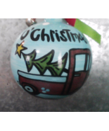 O&#39;Christmas Tree Truck Ceramic Ball Ornament - $34.21 CAD