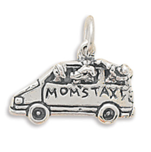Sterling Silver Mom's Taxi Charm - $26.95