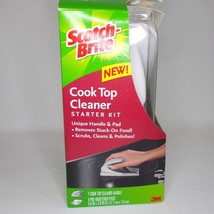 Scotch Brite Cook Top Cleaner Starter Kit 4 Cleaner Pads Handle New Open Box - £25.79 GBP