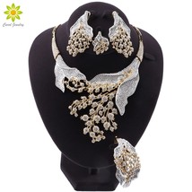 Lace earrings bracelet ring jewelry sets fashion woman elegant bridal wedding jewellery thumb200