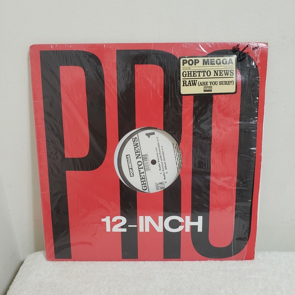 Pop Megga - Ghetto News / Raw (Are You Sure?) 12” - Profile - TESTED - R... - $5.75