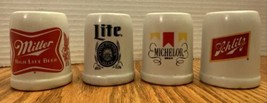 Set Of 4 Mini Beer Stein/Mug Shot Glass Toothpick Holder - $16.00