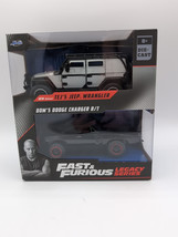 FAST &amp; FURIOUS LEGACY SERIES TEJ&#39;S JEEP WRANGLER &amp; DOM&#39;S DODGE CHARGER R... - $24.62