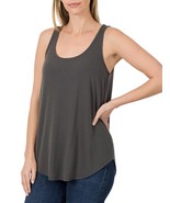 NioBe Clothing Women&#39;s Sleeveless Relaxed Fit Round Neck Tank Top (Mediu... - $23.25 CAD