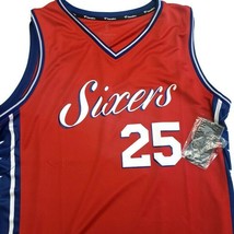 Fanatics Ben Simmons #25 NBA Philadelphia 76ers Jersey Mens Size Large Red - £36.34 GBP