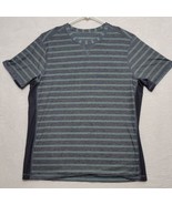 Lululemon Fundamental Shirt Men&#39;s Extra Large Cotton Stripe Gray Casual ... - £26.60 GBP