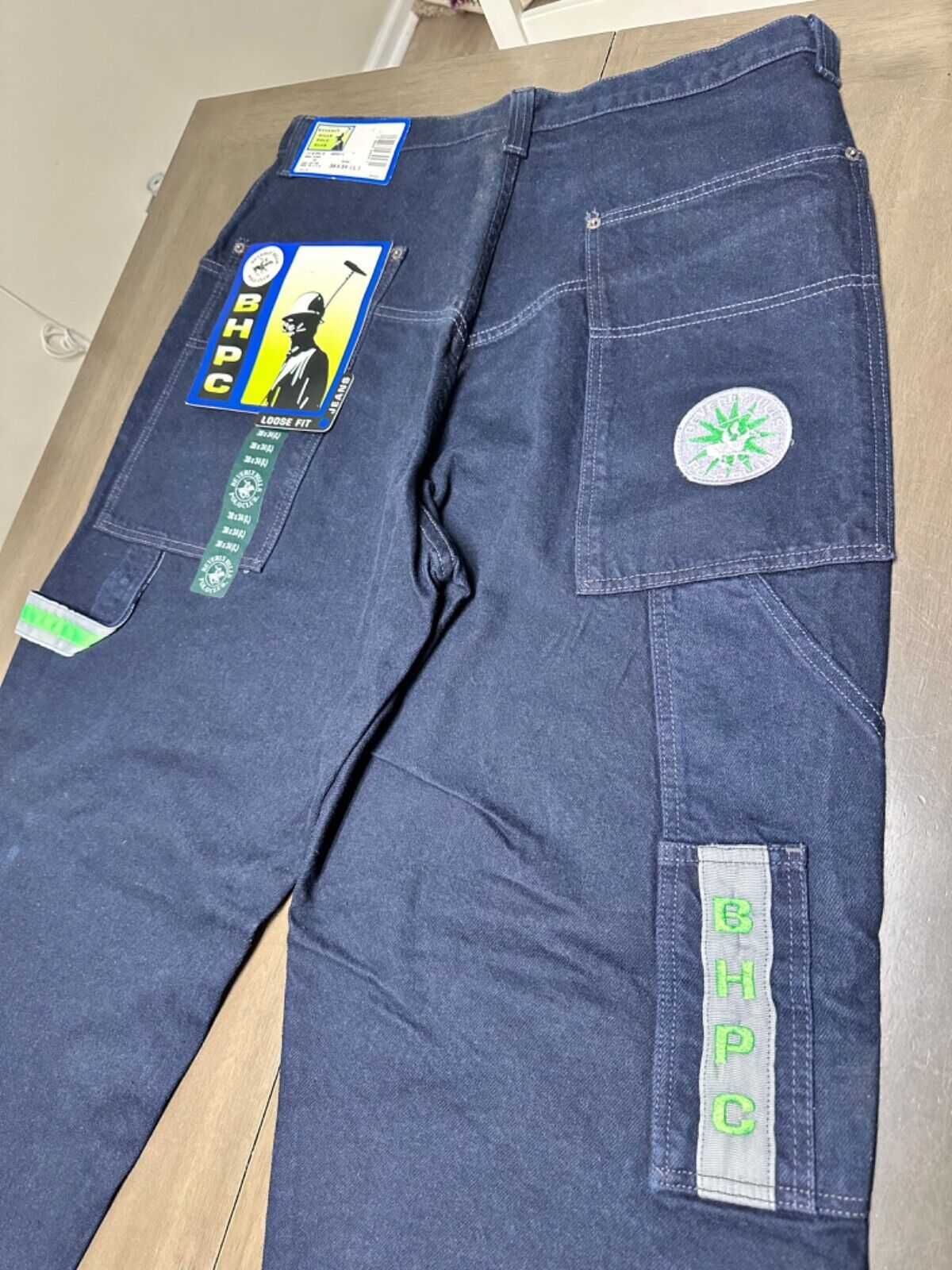 NWT Vintage Beverly Hills Polo Club Carpenter Jeans Men's Size Y2K Embroidered - $115.00