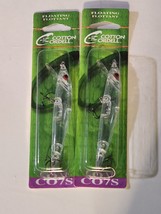 Lot of 2 Cotton Cordell C07S CLEAR Floating Flottant Shalloe CC Minnow - £8.62 GBP