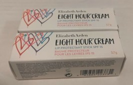 Lot Of 2 Elizabeth Arden Eight Hour Cream Lip Protectant 3.7g Spf 15 J Goldcrown - $19.99